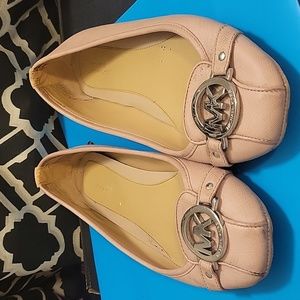 Beige Michael Kors Ballet Flats